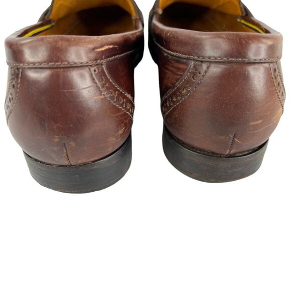 Polo Ralph Lauren  Brown/Red Leather Classic Men’s Penny Loafers Size 9.5 EE main image 7